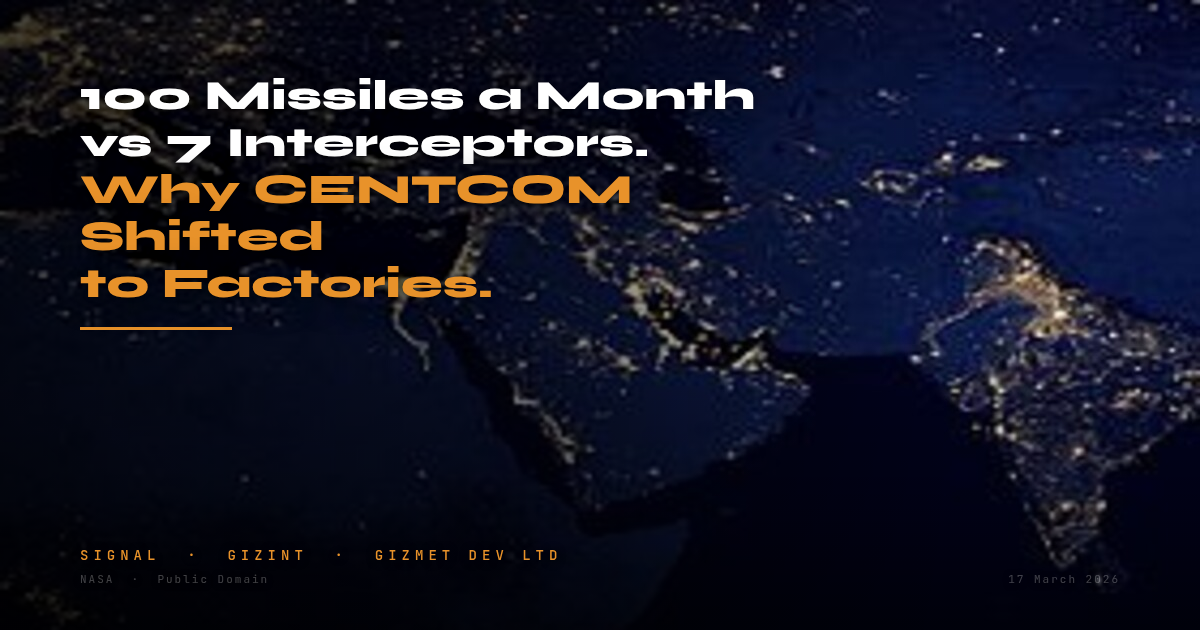 100 Missiles a Month vs 7 Interceptors — Why CENTCOM Shifted to Factories