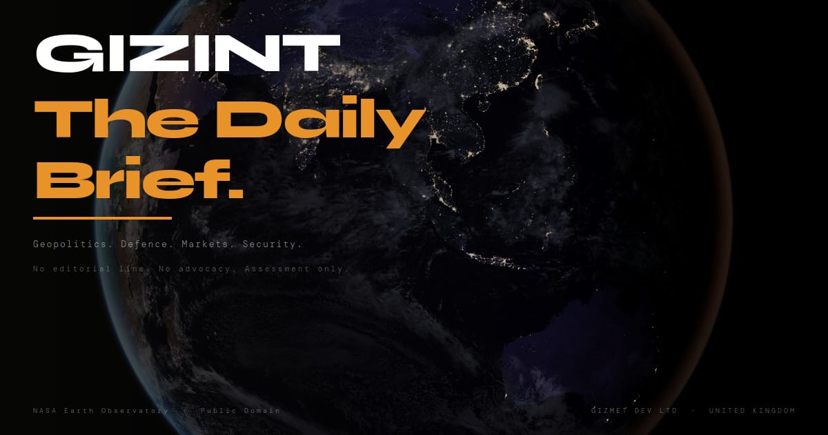 GIZINT — The Daily Brief