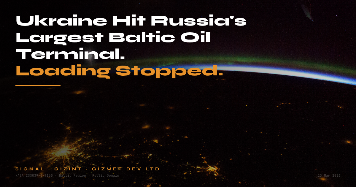 Ukraine Hit Russia's Largest Baltic Oil Terminal. Loading Stopped.