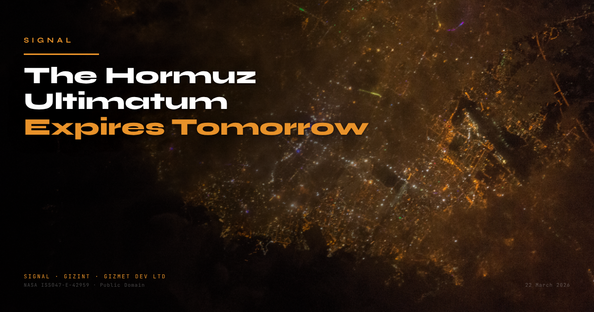 The Hormuz Ultimatum Expires Tomorrow