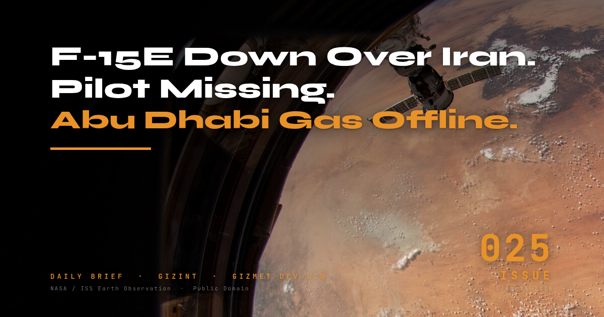 GIZINT — The Daily Brief | Issue 025