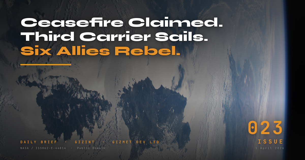 GIZINT — The Daily Brief | Issue 023