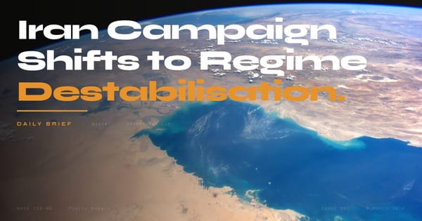 GIZINT Daily Brief Issue 001 — NASA satellite imagery, public domain