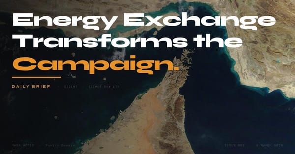 GIZINT Daily Brief Issue 003 — NASA satellite imagery, public domain